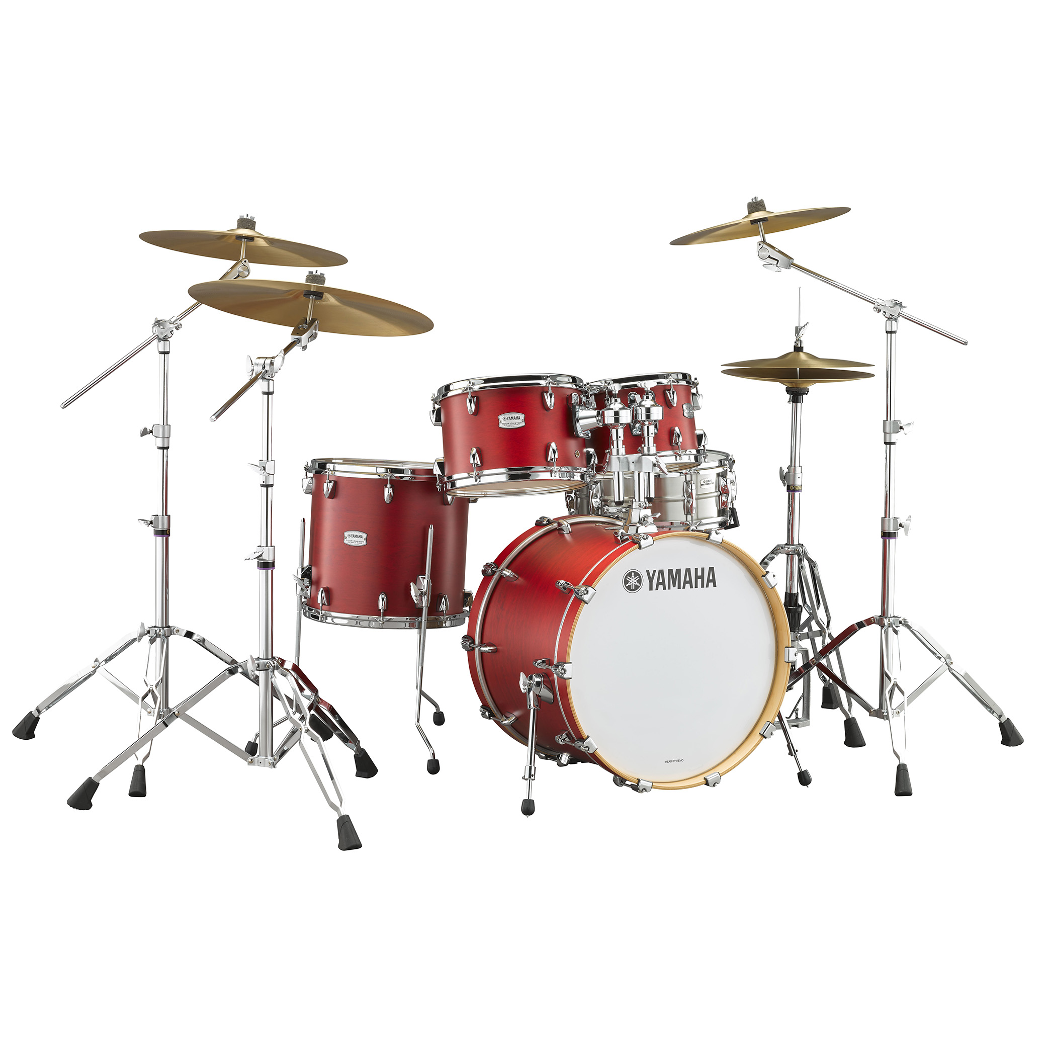 Yamaha Tour Custom Candy Apple Satin + HW880 + Caisse claire