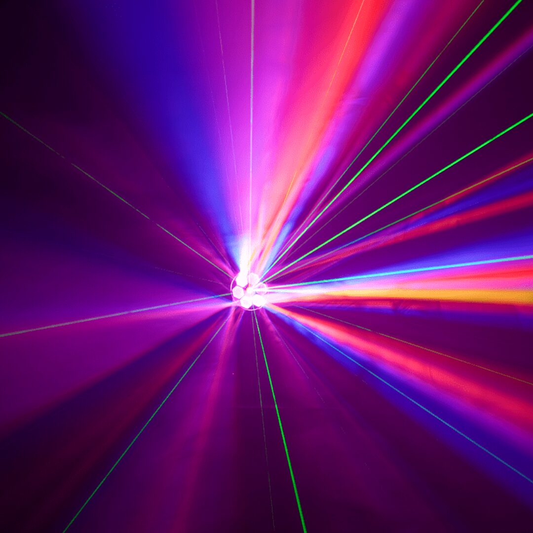 Lyre MHE60 6x15W RGBW + laser vert 200mw – Image 2