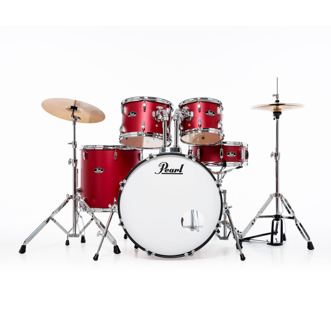 Pearl Roadshow Matte Red 20" avec cymbales – Image 3