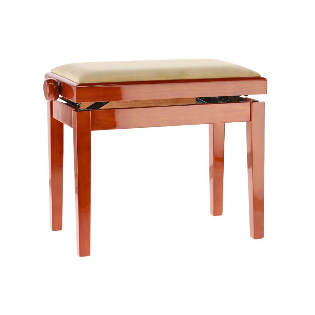 Banquette piano Deluxe - Cerisier brillant