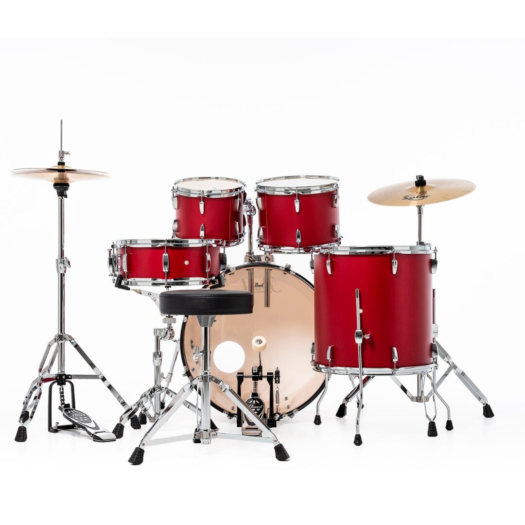 Pearl Roadshow Matte Red 22" avec cymbales – Image 2
